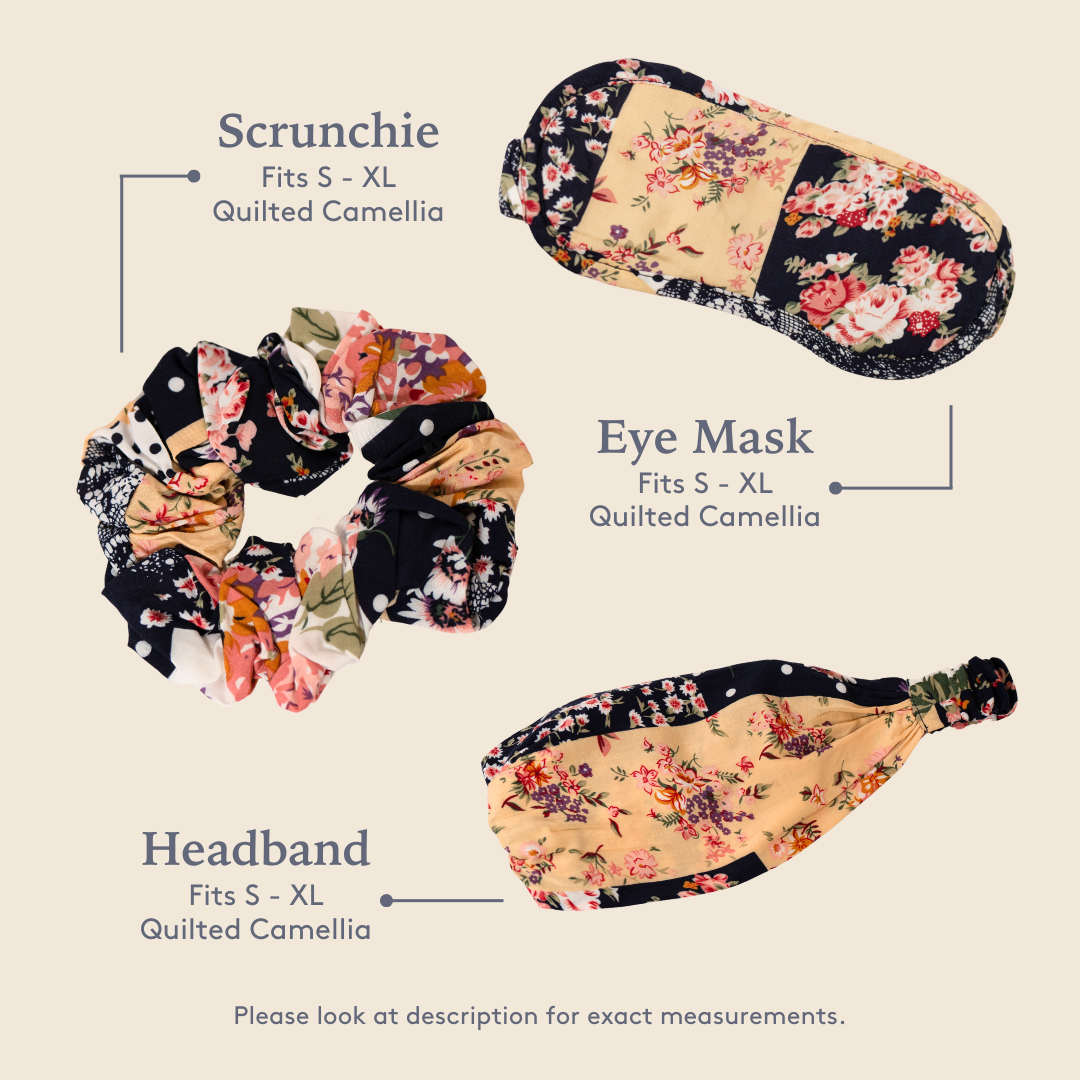 Quilted Camellia Accessory Set